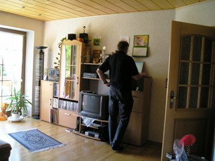 Im Wohnzimmer bei Ute und Andy