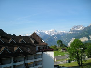 Blick vom Balkon der Ferienwohnung
