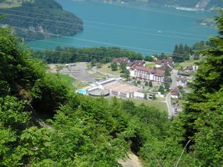 Blick auf die Hotelanlage